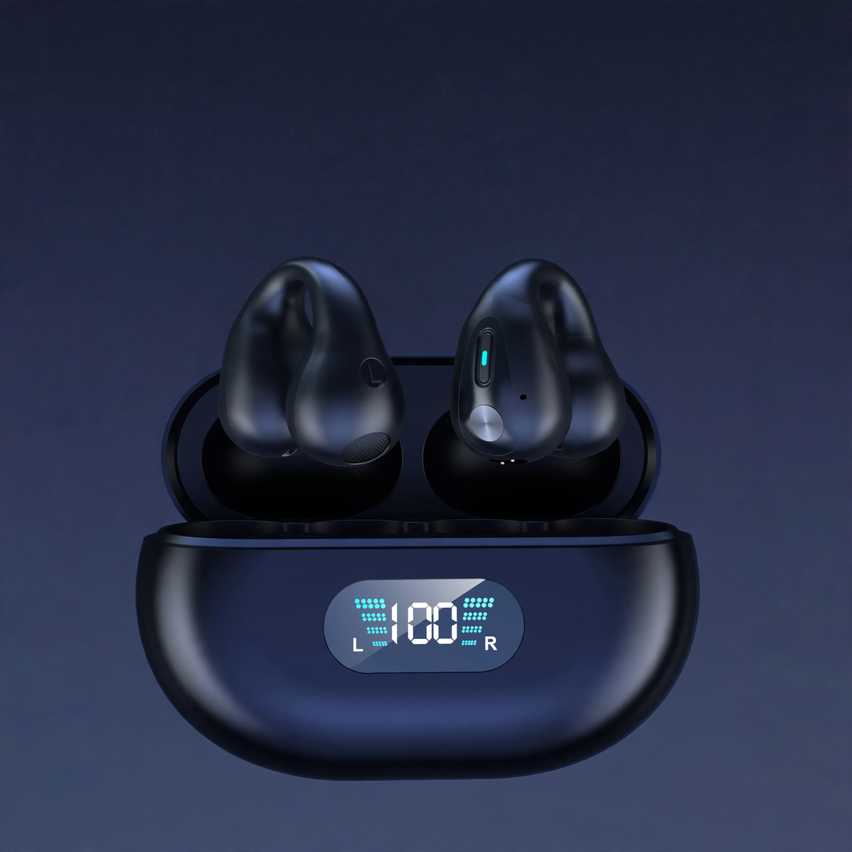 Knochenleitung-Ohrhörer, Clip-On, Bluetooth