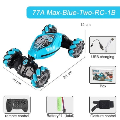 Brehn | Gestengesteuertes RC-Stunt-Auto | 4WD Allradantrieb | 2.4GHz Dual-Modus-Steuerung | 360° Rotations-Kinematik | All-Terrain-Fähigkeit | Maßstab 1:16