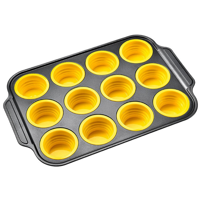 Brehn | Pressemitteilung Silikon Muffinform mit stabilem Metallrahmen