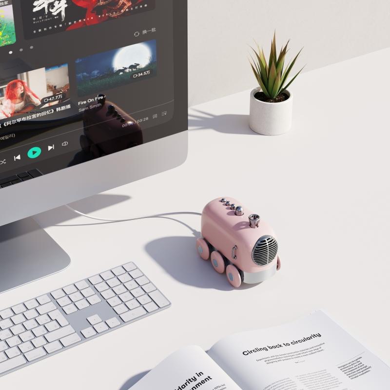 Brehn | Retro Bluetooth-Lautsprecher mit kabellosem Hochwertigen Sound - Mini Zug Design