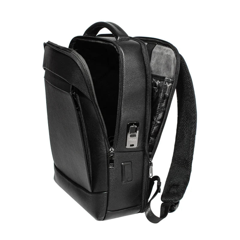 Herren Business Laptop Rucksack mit Fingerabdruckschloss – Große Kapazität Diebstahlschutz | Brehn