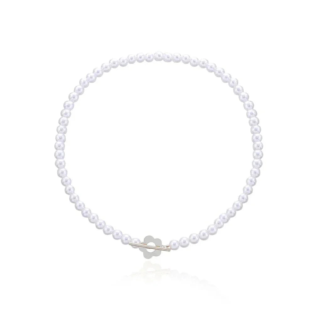 Brehn | Florale Choker Blumenschließe Halskette