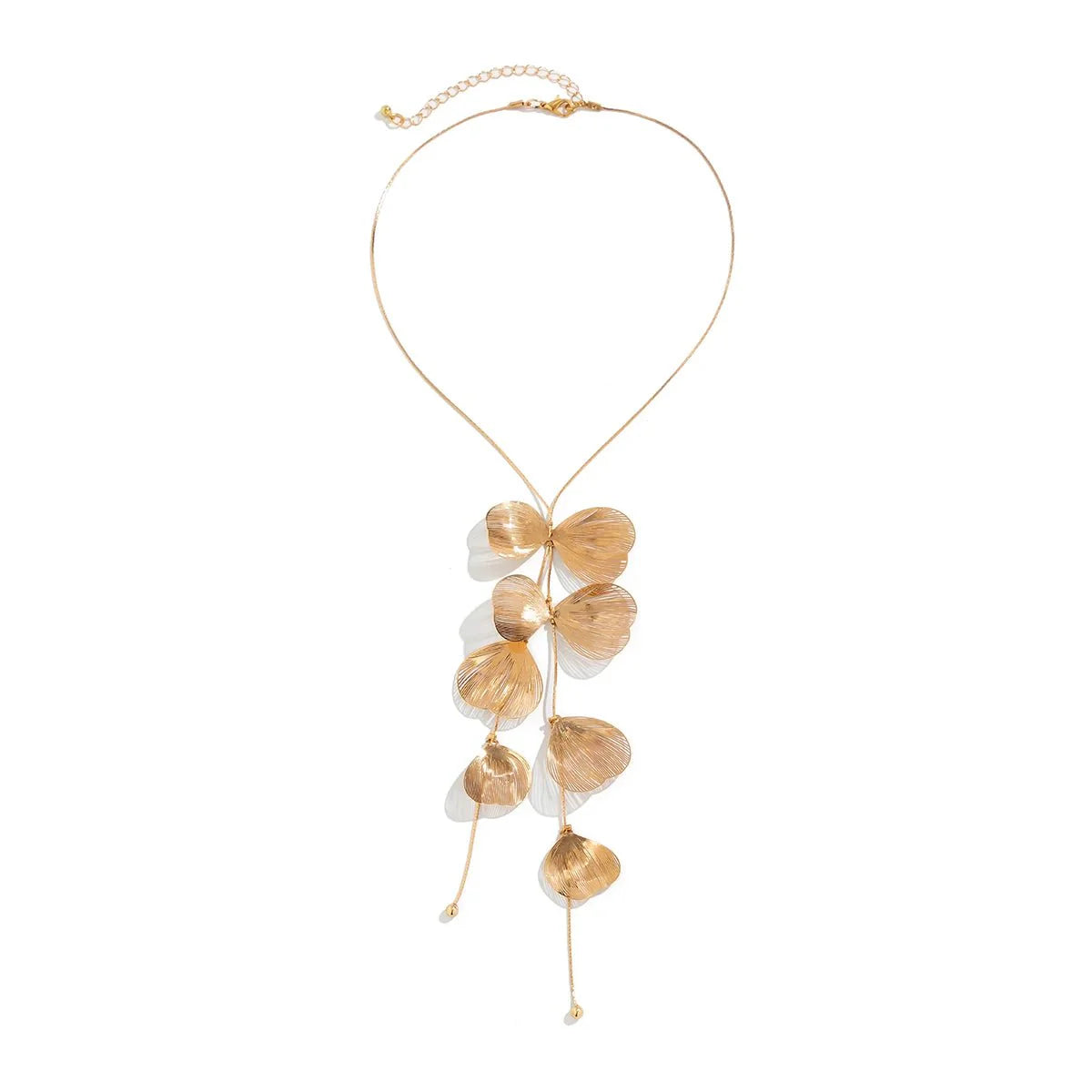 Brehn | Blumenblätter Lariat Quaste Halskette