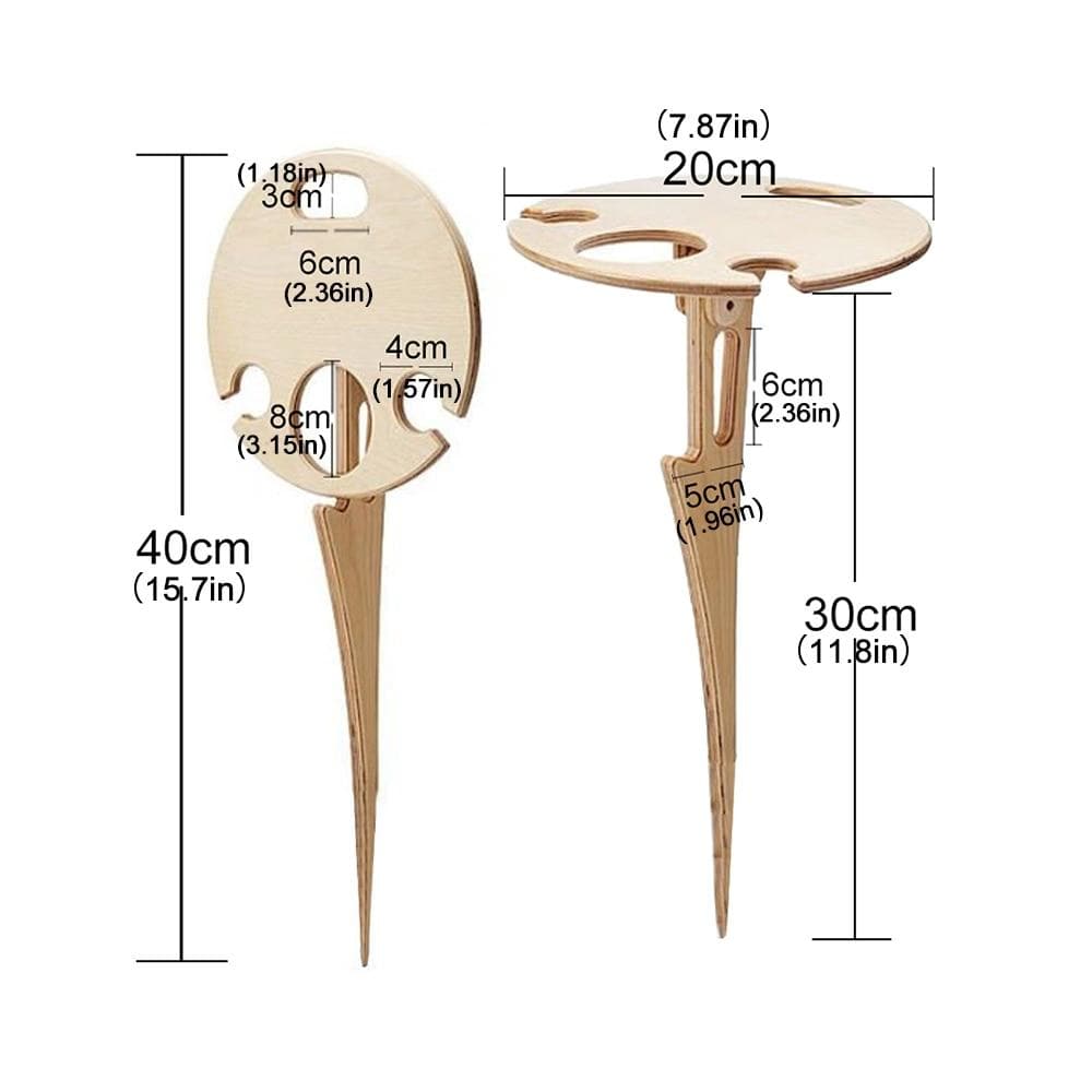 Brehn | Faltbarer Outdoor-Weintisch