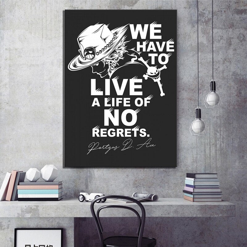 Live a Life - Leinwand Wandkunst Gemälde