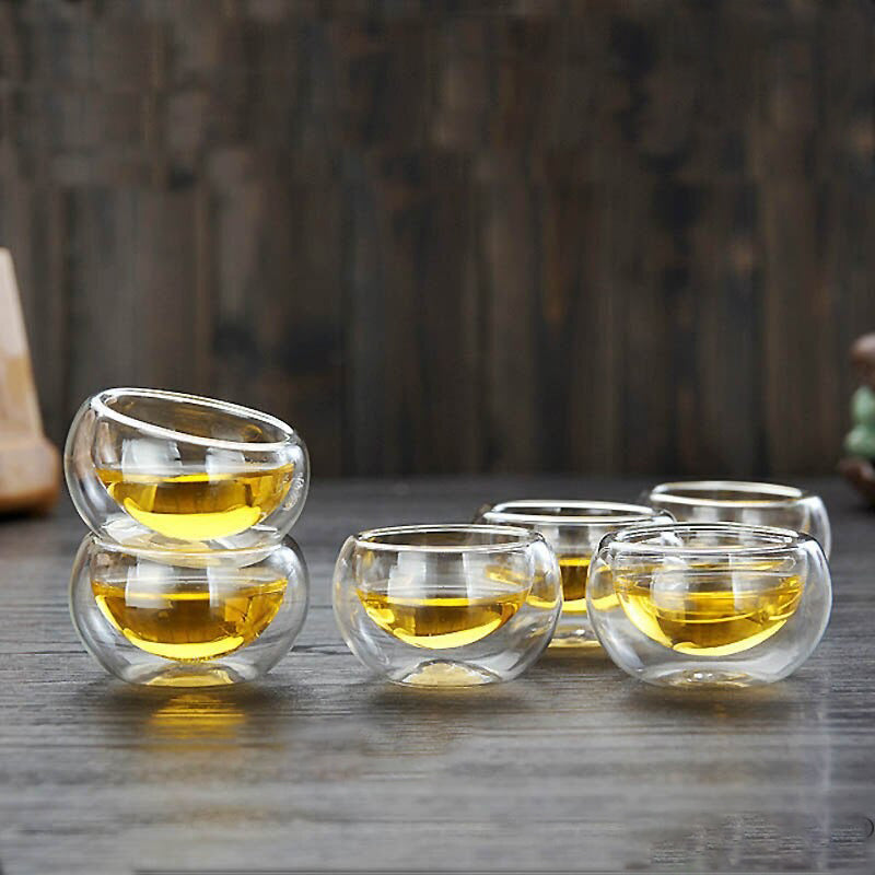 Glas Teekannen Hitzebeständige Glas Teeinfusionstasse Doppelte Wand Glas | Brehn