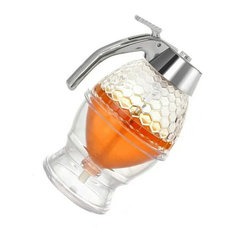Driupfrei Honigspender mit Waben-Design – 200 ml Kunststoff | Brehn