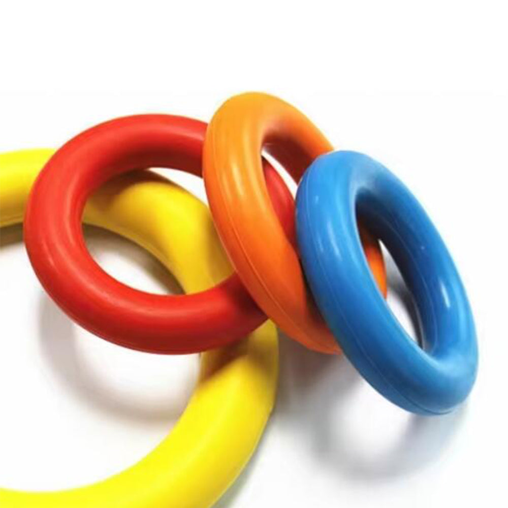 Hunde Anti-Beiß Trainingsring ø9 cm aus Gummi - ass. Farben | Brehn