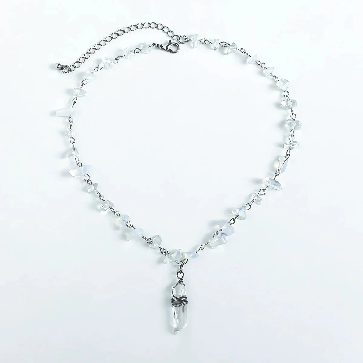 Brehn | Eis Kristall Stein Choker Halskette