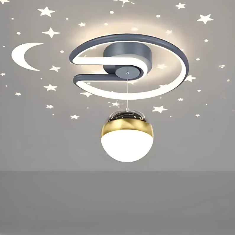 Moderne LED-Deckenleuchten im Stern-Design