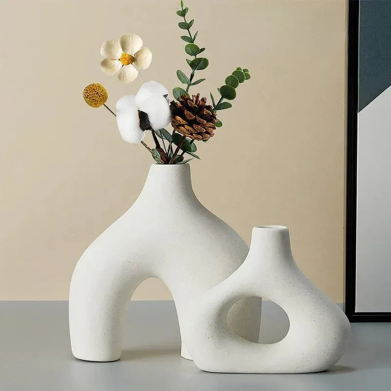 Unregelmäßiges Minimalistisches Keramikvasen-Set für Moderne Dekoration | Brehn