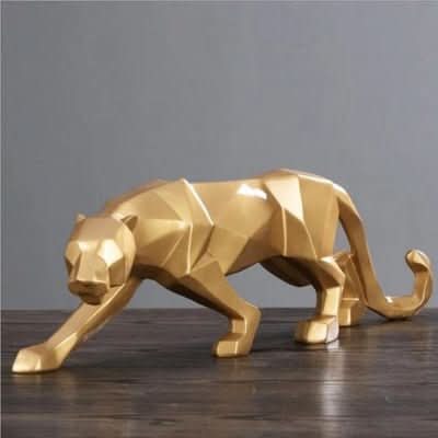 Moderne Jaguar-Figur aus Kunstharz für die Heimdekoration