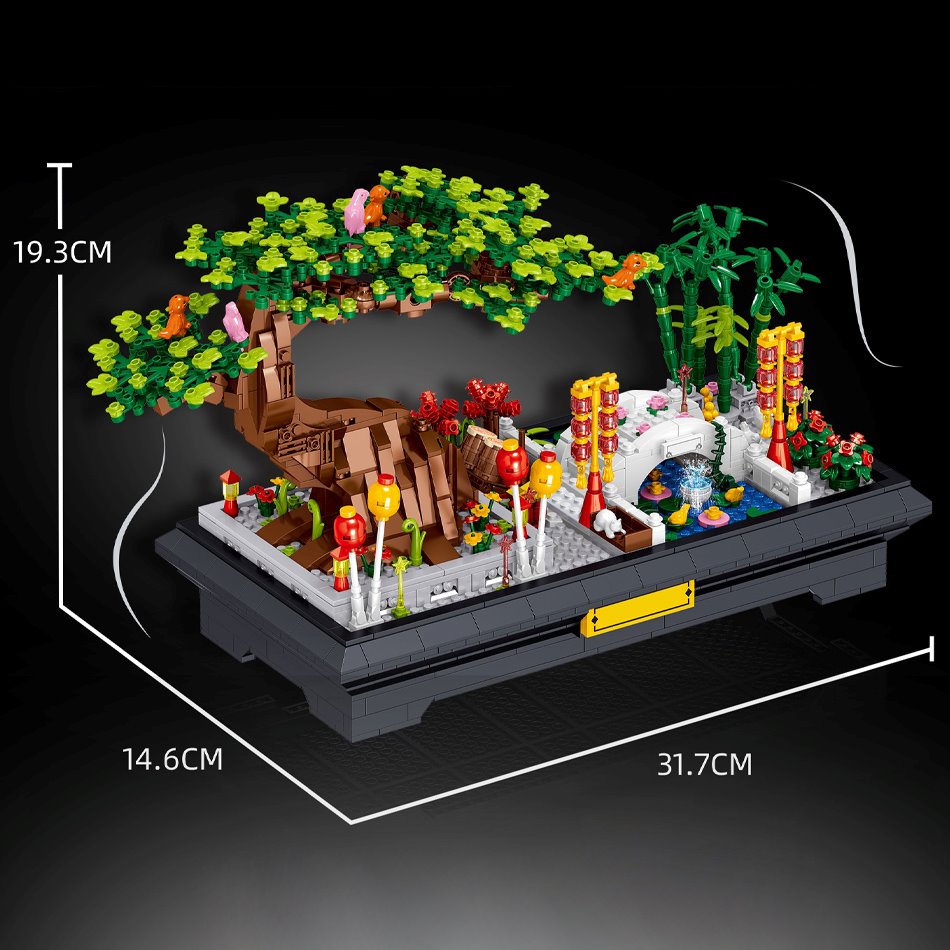 Brehn | Bonsai-Bambusbaum-See-Szene-Nano-Bausatz