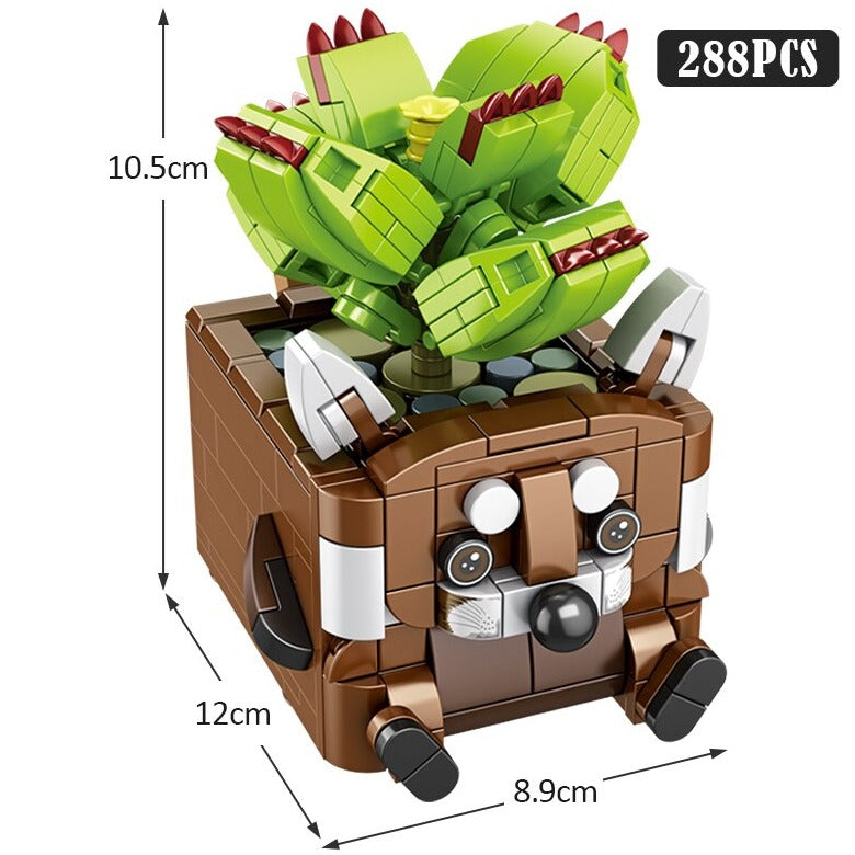 Brehn | Cactus Sukkulente Tier Pflanzentöpfe Bausätze