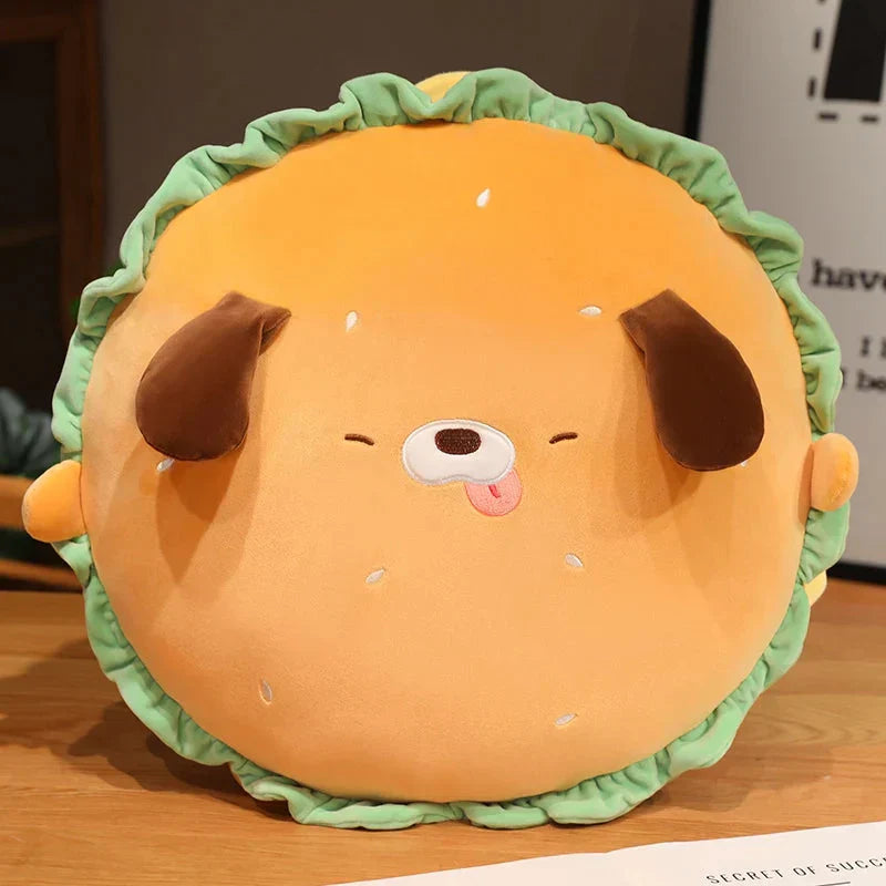 Brehn | Capybara & Dog Hamburger Plüschkissen