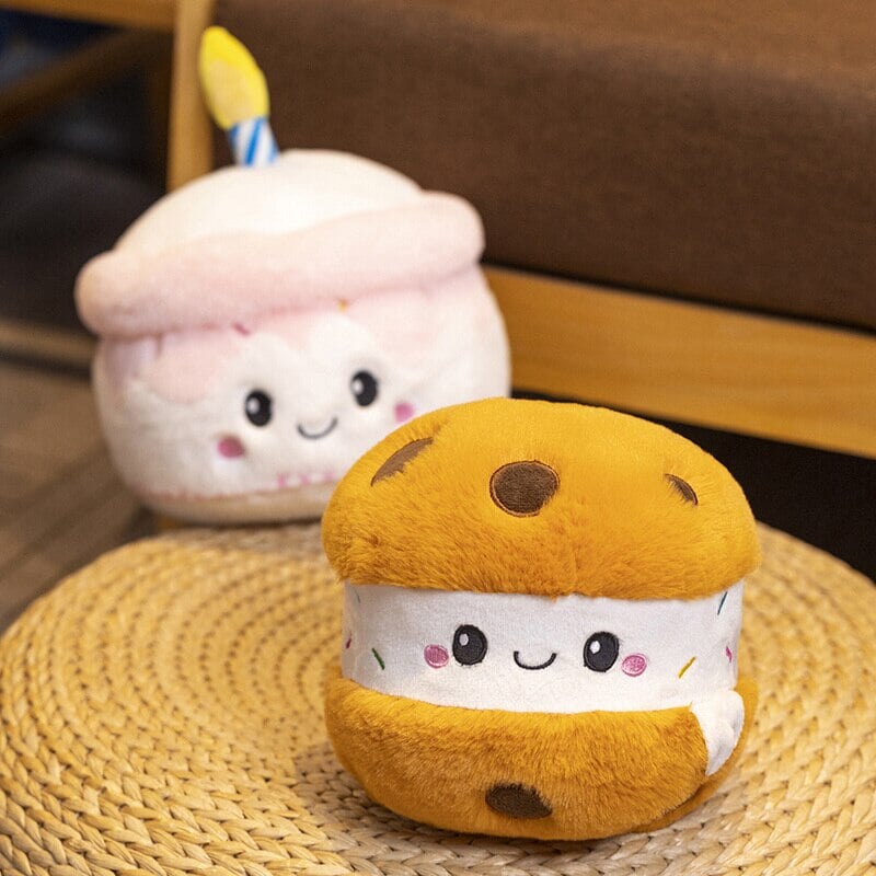 Brehn | Kawaii Kuchen Plüsch Strawberry Fruit Muffin Bäckerei Plüschies