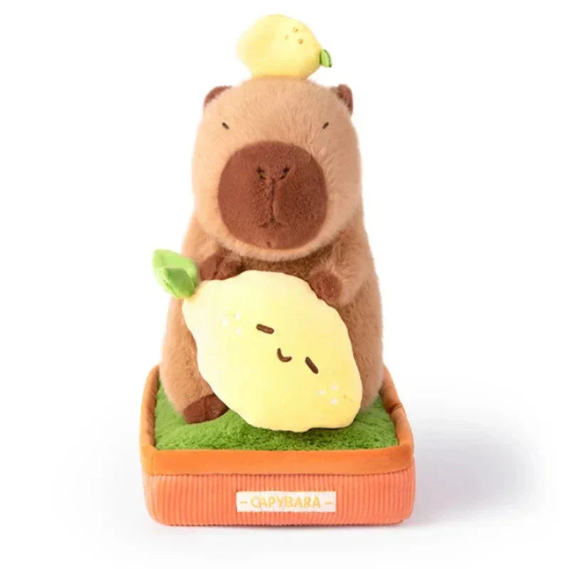 Brehn | Kawaii Capybara Pflanze Topf Plüschfigur