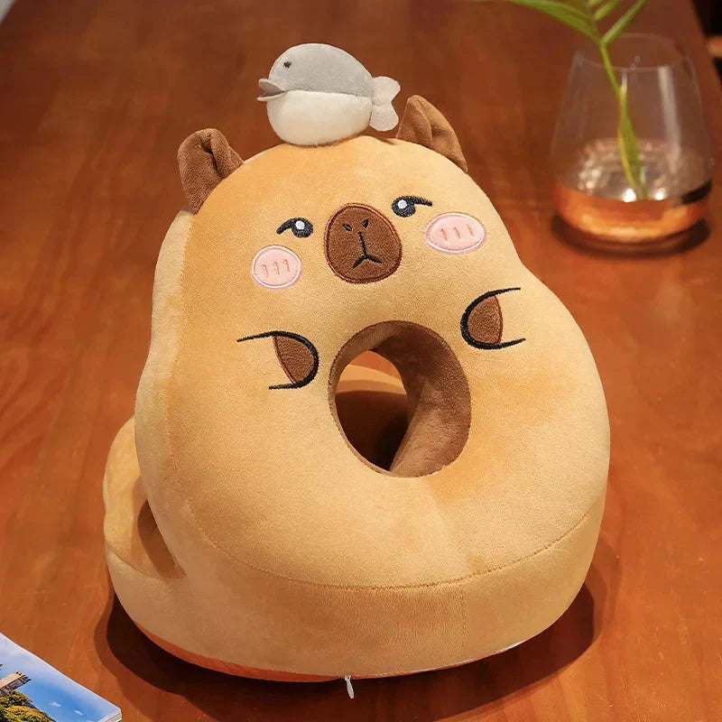 Brehn | Kawaii Capybara Power Nap Kopfstütze Kissen