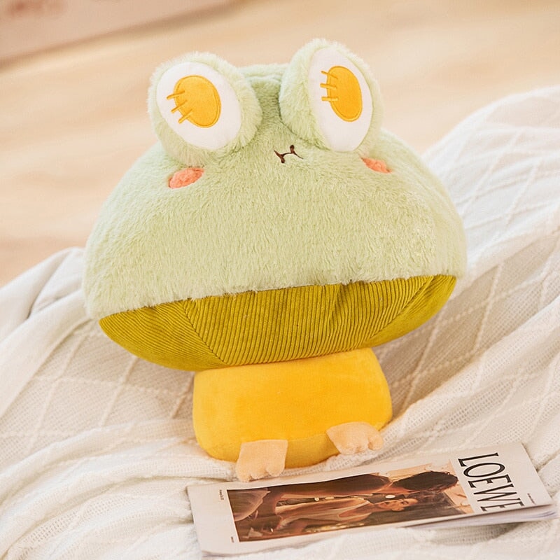 Brehn | Kawaii Flauschige Pilz Frosch Familie Plüschtiere