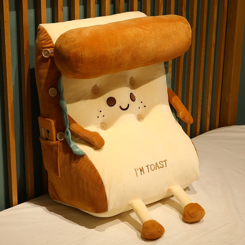Brehn | Kawaii Toasted Bread Rückenstütze Plüschspielzeug