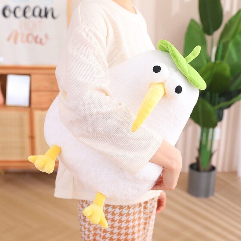 Brehn | Kawaii Weißer Kiwi-Vogel Plüschartikel