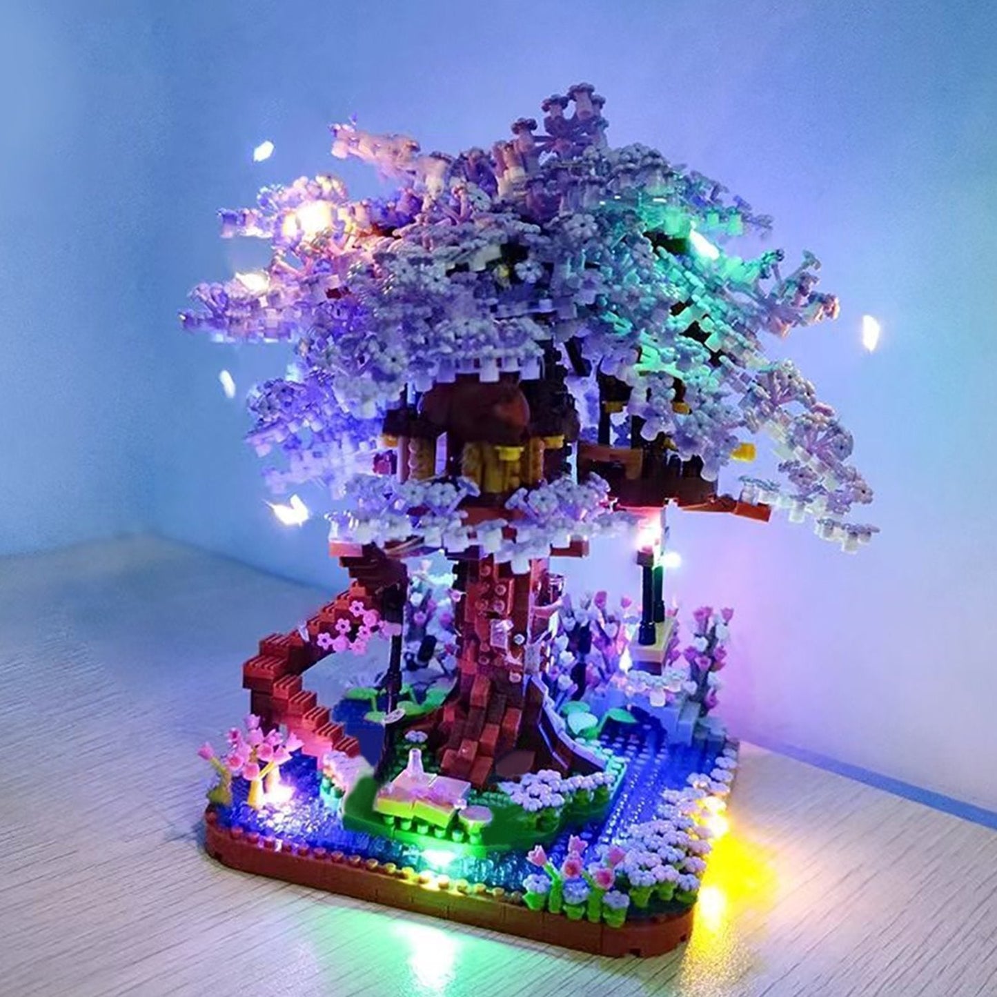 Brehn | Lila Sakura Baumhaus Nano-Bausatz