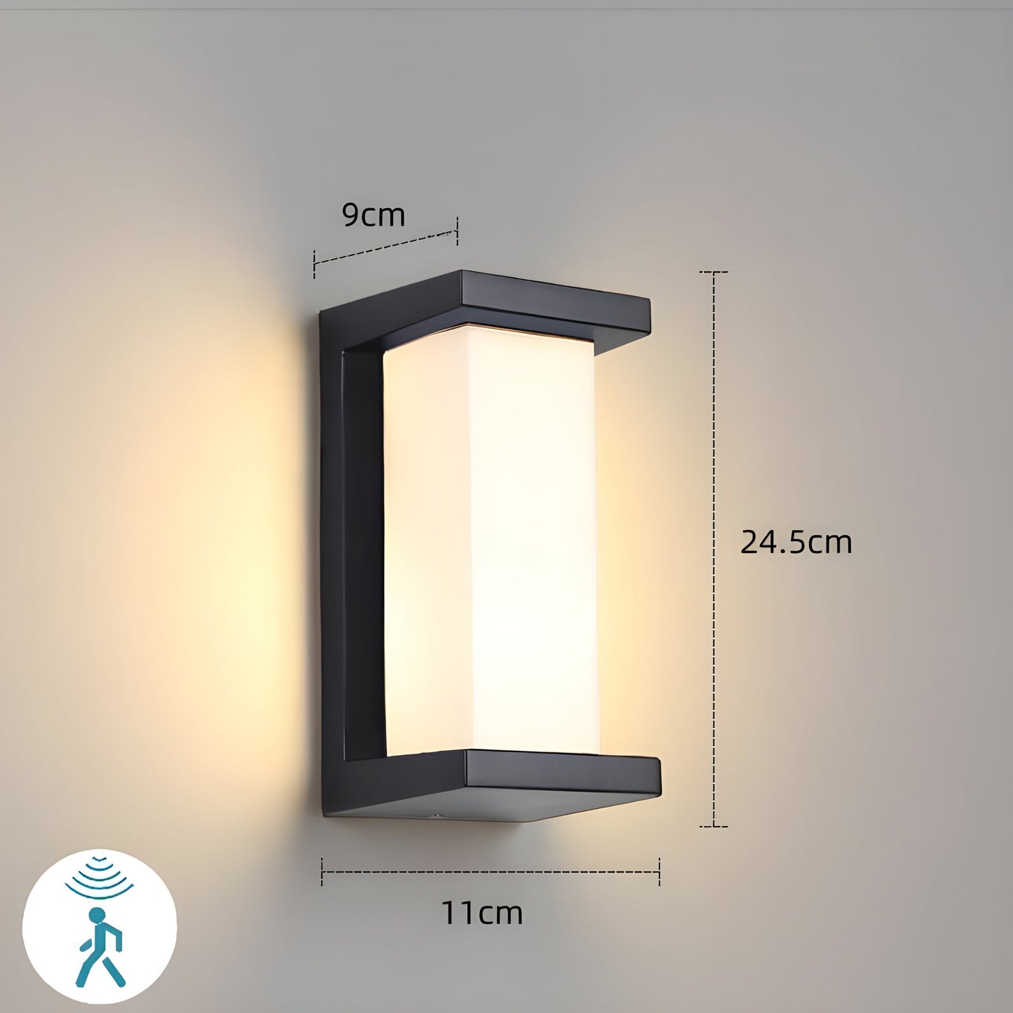 Brehn | LED Außen Bewegungsmelder wasserdichte Wandlampe
