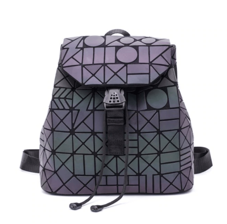 Reflektierender Farbwechselnder Geometrischer Rucksack für Frauen | Brehn