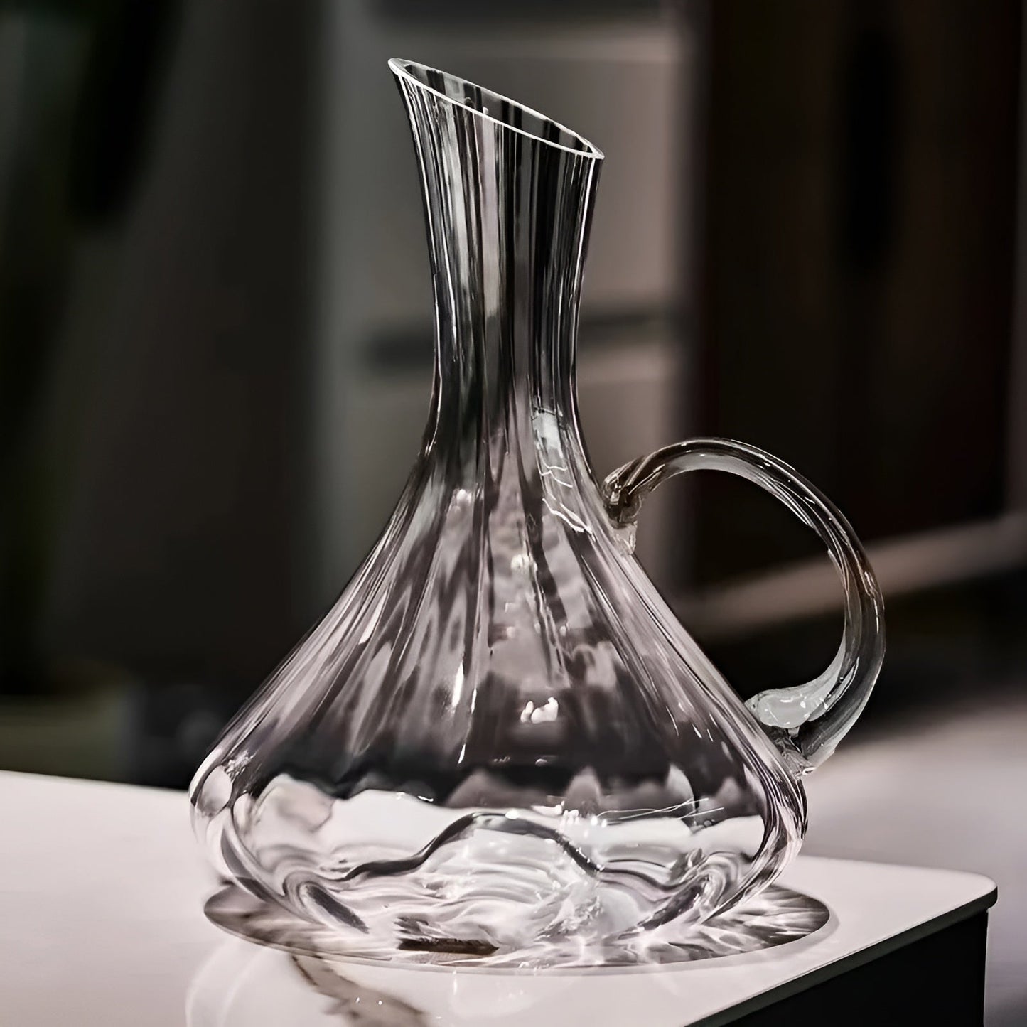 Kompakte Weinkaraffe aus Glas – auslaufsicher und tragbar | Ideal für Reisen