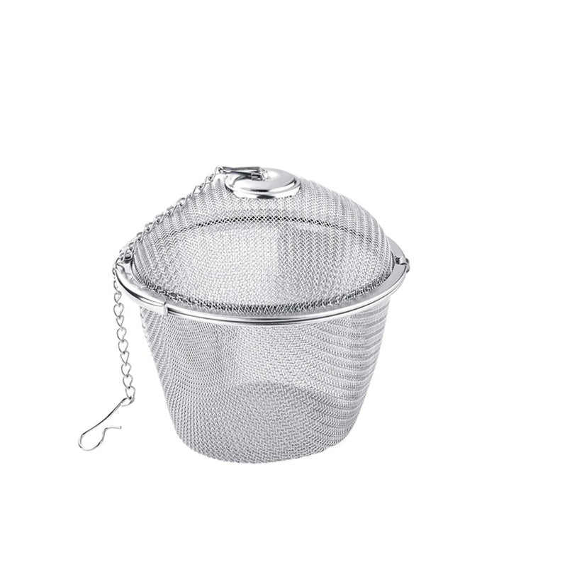 Mesh-Infuser mit verriegelter Kette Edelstahl Teewürzfilterball | Brehn