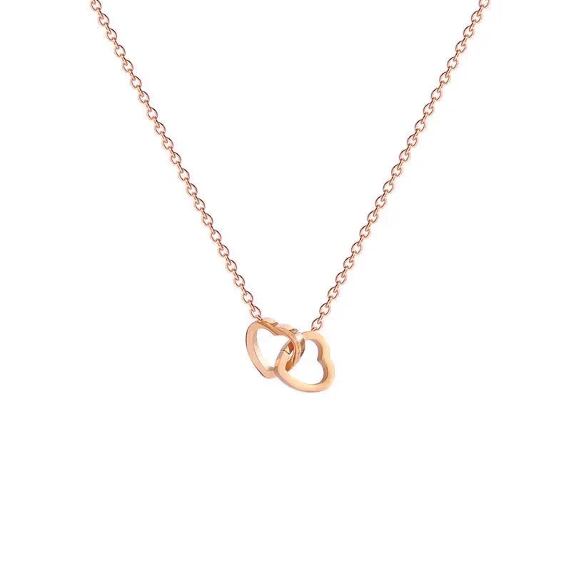 Brehn | Minimal Love Lock Herz Halskette