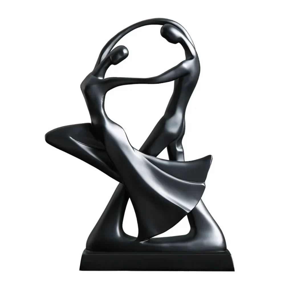 Modern Abstract Dancers Ornament - Resin Home Decor Accent | Brehn