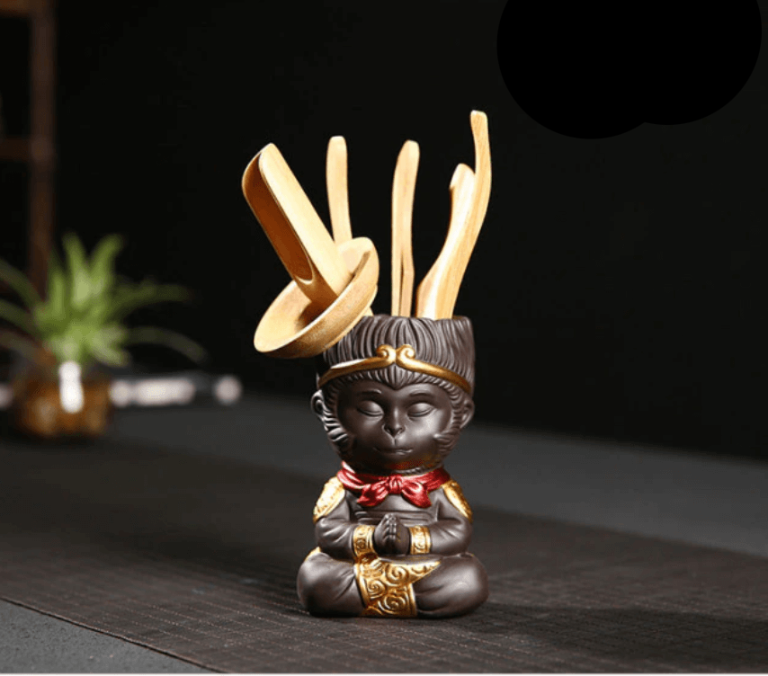 Brehn | Monkey King in Meditation Dekorative Statue mit Charakter