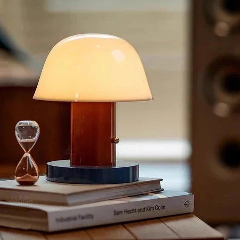 Brehn | NatureGlow Lampe - Moderne Pilz Tischlampe