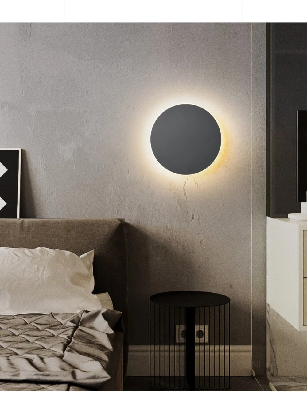 LED Wandleuchte Rund