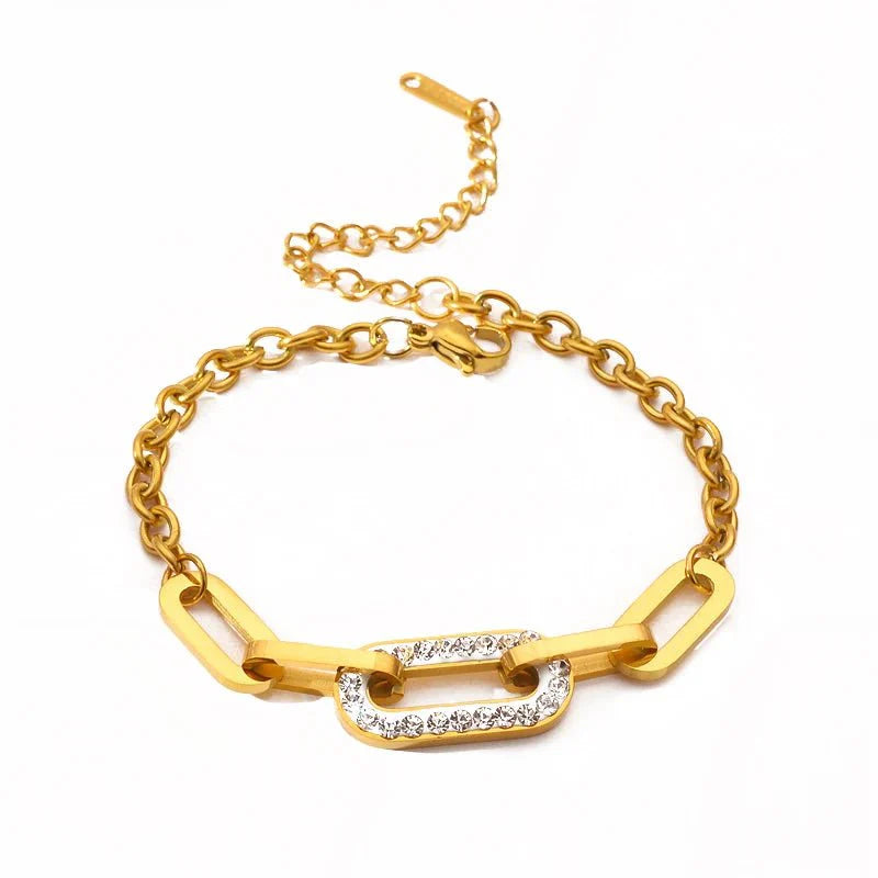 Brehn | Paperclip-Diamant-accentuierte Armband