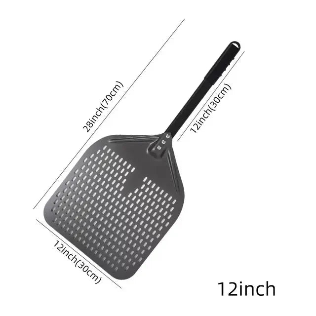 Perforierte Schaufel Paddle Pizzaofen Wenden Peel Hart eloxiertes Pizza Werkzeugg | Brehn