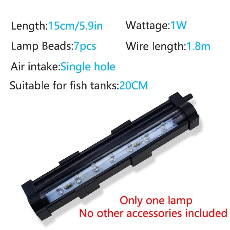 LED Luftblasenleuchte Aquariumlampe Unterwasser Tauchlicht Farbänderung Sauerstofferzeugung für Fischtank | Brehn