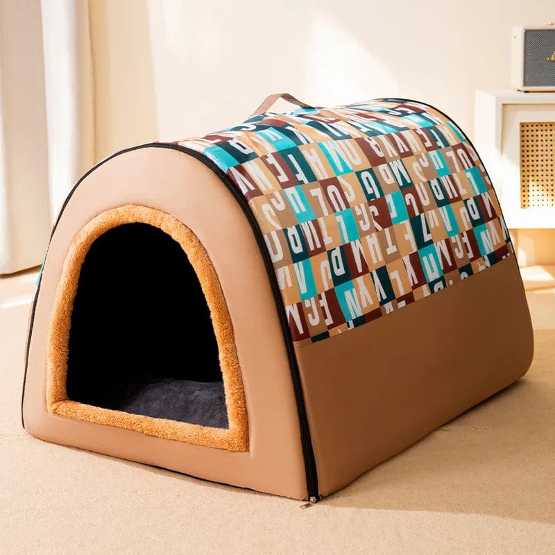 2022 Neue Winterwarme Faltbare Hundehütte Hundebett Haustierbedarf Kleine und Mittelgroße Hunde Warme Haustierbedarf Welpenhöhle Sofa | Brehn