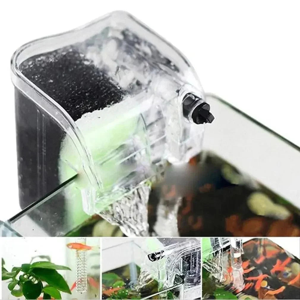 Leistungs-Hängematten-Rückfilter für Desktop- und Betta-Aquarien Unterwasspumpen-Sauerstoffpumpe | Brehn