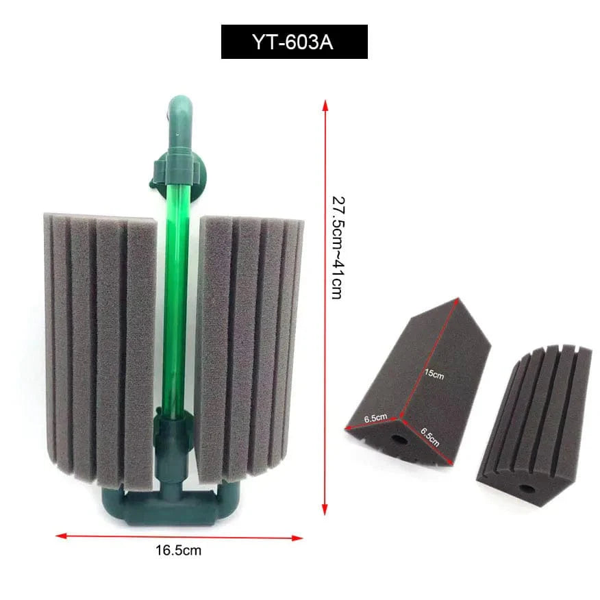 Neuer Bio-Schaumfilter für Aquarium Fischtank Garnelen Teich Luftpumpe Biochemische Filtration Geräuschloser Schaumstoff Aquarium Zubehör | Brehn