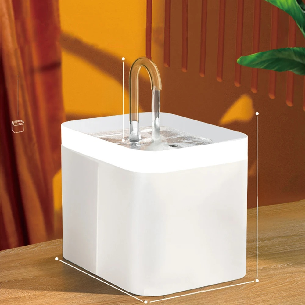 Brehn | Ultra-leise Haustier-Wasserbrunnen mit intelligenter Filtration - 1,5 l Edelstahl