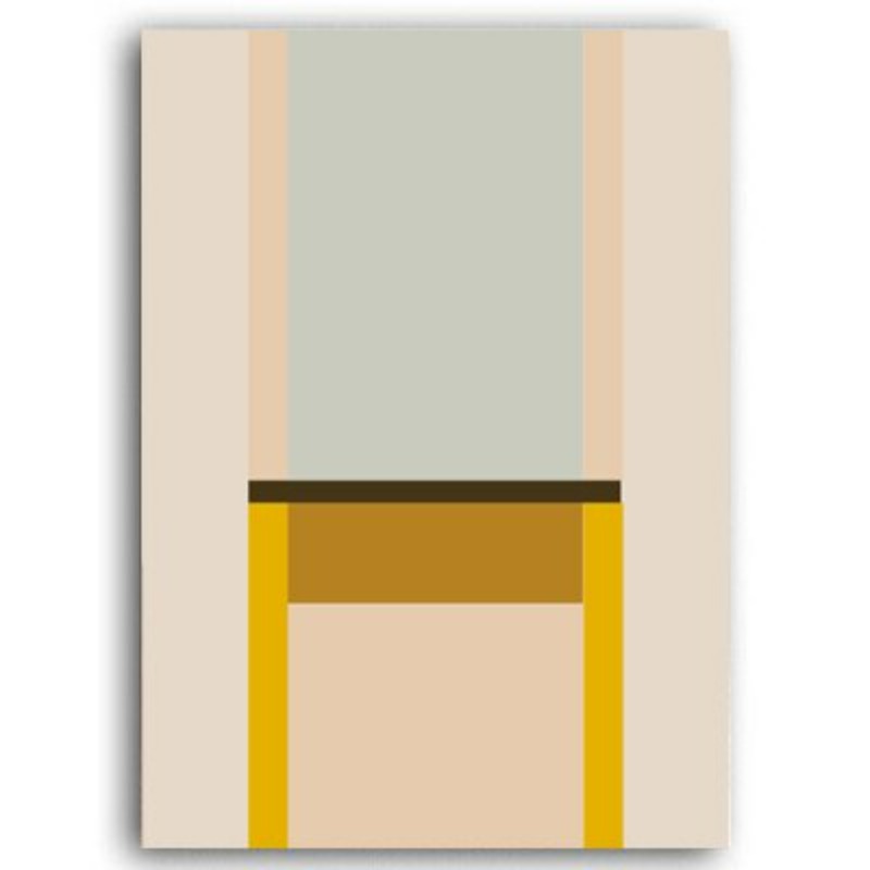 Bunte Dreiecke - Leinwand Wandkunst Gemälde