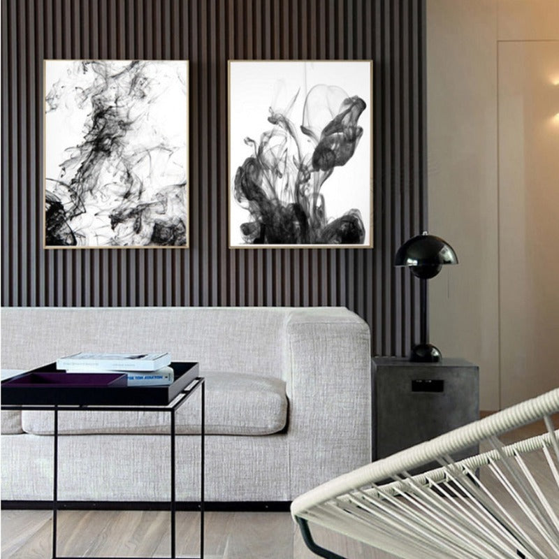 Dynamische Tinte Strokes - Leinwand Wandkunst Gemälde