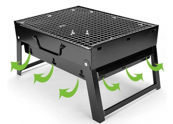 Kochgeschirr - Tragbarer Holzkohlegrill BBQ | Brehn