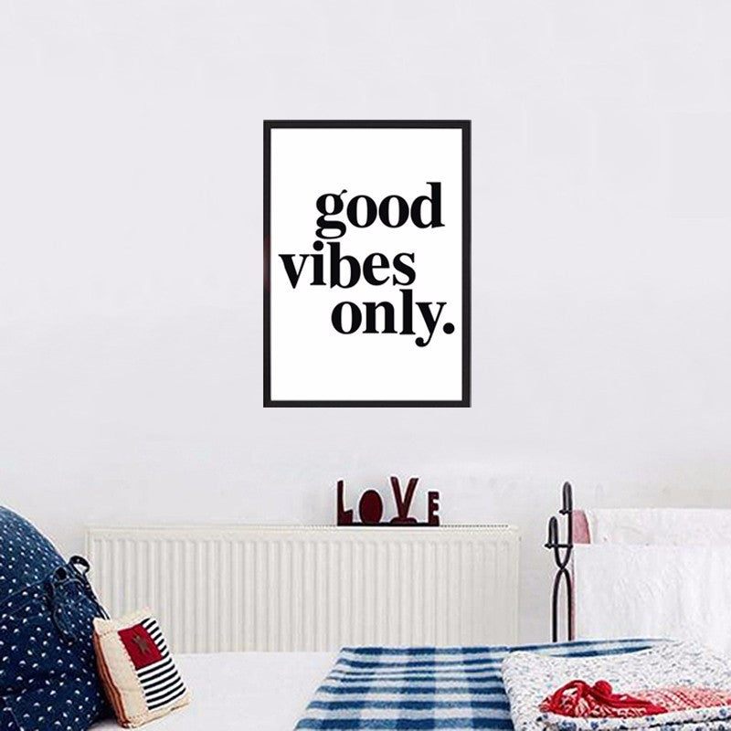 Nur gute Vibes - Leinwand Wandkunst Malerei