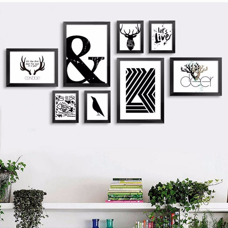 Let's Live Deer - Leinwand Wandkunst Malerei
