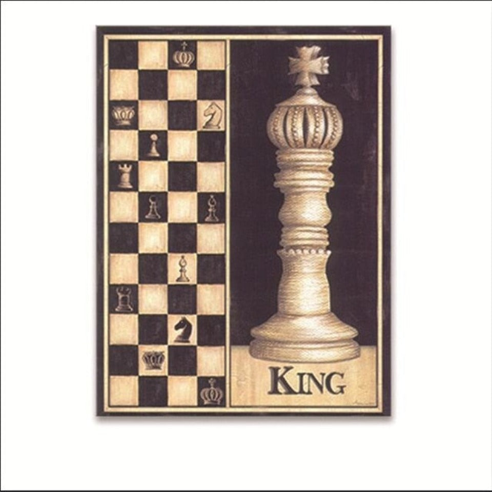Modern Einfache Schach - Leinwand Wand Kunst Gemälde