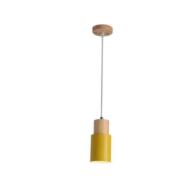 Brehn | Designer Nordisch Holz Sockel Hängelampe