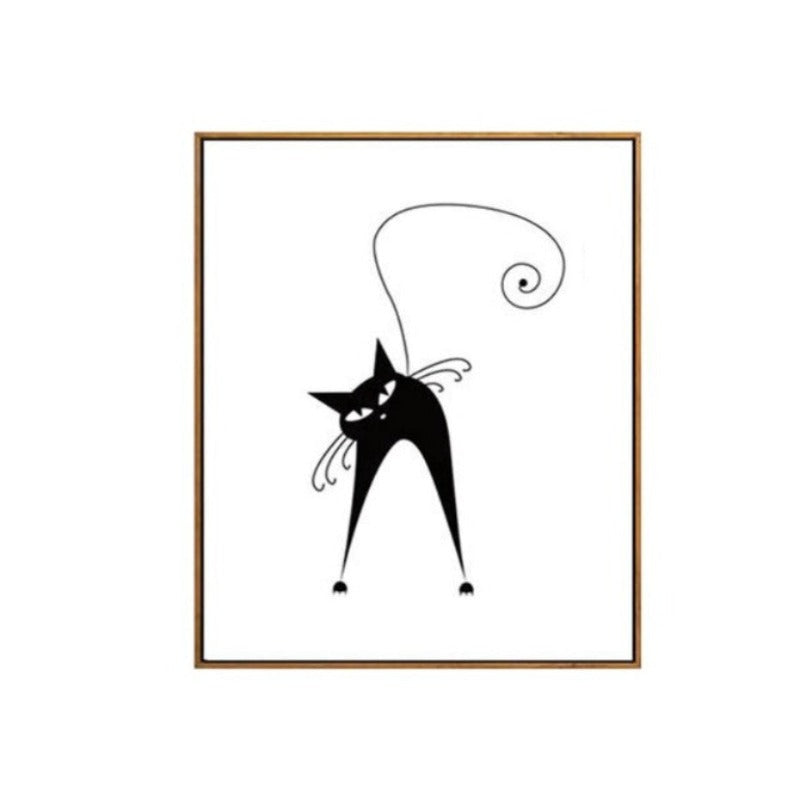 Tanzende Katzen - Leinwand Wandkunst Malerei